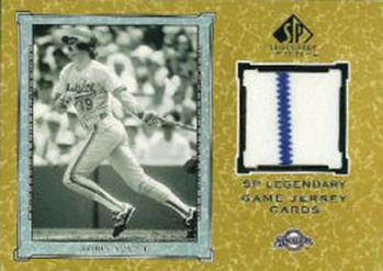 2001 SP Legendary Cuts - Game Jersey #J-RY Robin Yount Front