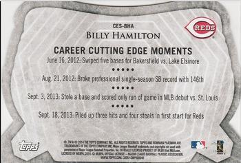 2014 Bowman Platinum - Cutting Edge Stars #CES-BHA Billy Hamilton Back