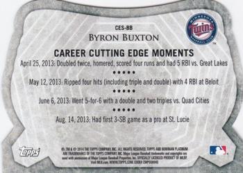 2014 Bowman Platinum - Cutting Edge Stars #CES-BB Byron Buxton Back