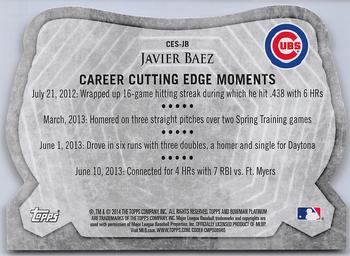 2014 Bowman Platinum - Cutting Edge Stars #CES-JB Javier Baez Back