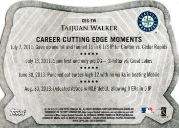 2014 Bowman Platinum - Cutting Edge Stars #CES-TW Taijuan Walker Back