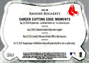 2014 Bowman Platinum - Cutting Edge Stars #CES-XB Xander Bogaerts Back