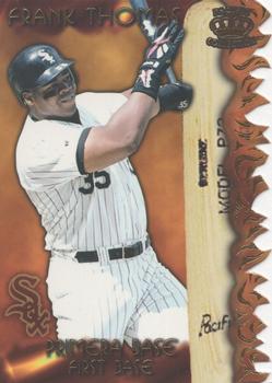 1997 Pacific Prism Invincible - Sizzling Lumber #SL-2A Frank Thomas Front