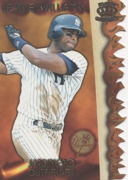 1997 Pacific Prism Invincible - Sizzling Lumber #SL-4B Bernie Williams Front