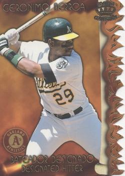 1997 Pacific Prism Invincible - Sizzling Lumber #SL-5C Geronimo Berroa Front