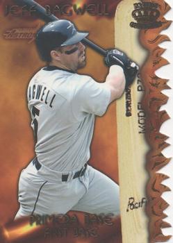 1997 Pacific Prism Invincible - Sizzling Lumber #SL-10A Jeff Bagwell Front