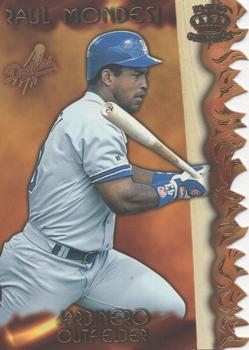 1997 Pacific Prism Invincible - Sizzling Lumber #SL-11B Raul Mondesi Front