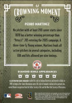 2005 Donruss Diamond Kings - Black and White #41 Pedro Martinez Back
