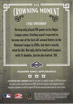 2005 Donruss Diamond Kings - Black and White #125 Lyle Overbay Back