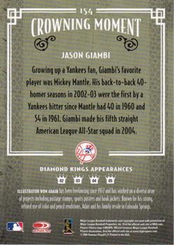 2005 Donruss Diamond Kings - Black and White #154 Jason Giambi Back