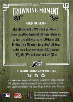 2005 Donruss Diamond Kings - Black and White #223 Fred McGriff Back
