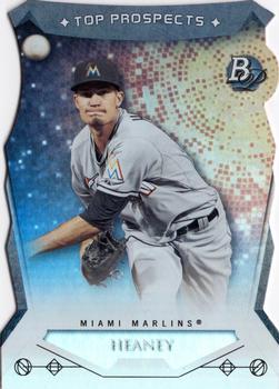 2014 Bowman Platinum - Top Prospects Die Cuts #TP-AHE Andrew Heaney Front