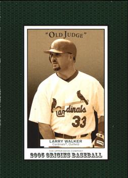 2005 UD Origins - Old Judge #43 Larry Walker Front