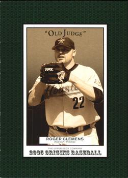 2005 UD Origins - Old Judge #54 Roger Clemens Front