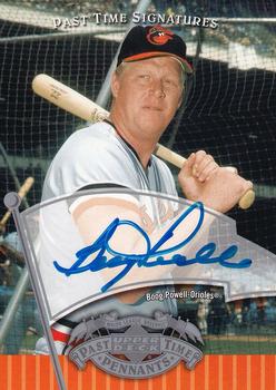 2005 UD Past Time Pennants - Past Time Signatures Silver #BP Boog Powell Front