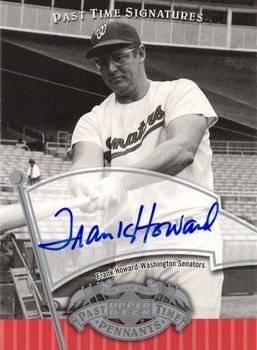 2005 UD Past Time Pennants - Past Time Signatures Silver #FH Frank Howard Front