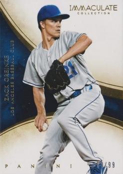 2014 Panini Immaculate Collection #74 Zack Greinke Front