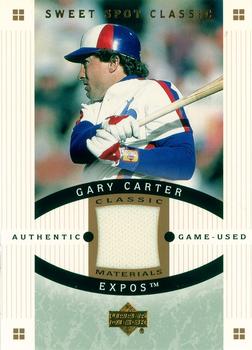 2005 Upper Deck Sweet Spot Classic - Materials #CM-GC Gary Carter Front