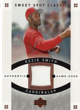 2005 Upper Deck Sweet Spot Classic - Materials #CM-OS Ozzie Smith Front