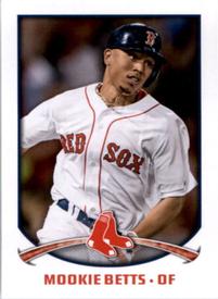 2015 Topps Stickers #11 Mookie Betts Front