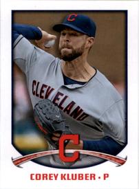 2015 Topps Stickers #60 Corey Kluber Front