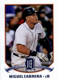 2015 Topps Stickers #65 Miguel Cabrera Front