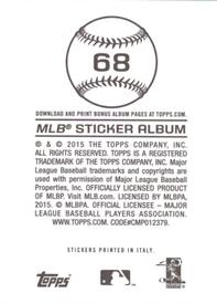 2015 Topps Stickers #68 Nick Castellanos Back