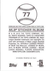 2015 Topps Stickers #77 Salvador Perez Back