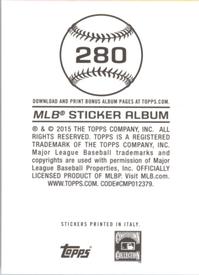 2015 Topps Stickers #280 Mike Piazza Back