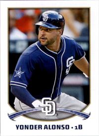 2015 Topps Stickers #284 Yonder Alonso Front