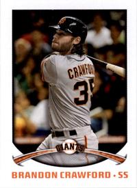2015 Topps Stickers #296 Brandon Crawford Front