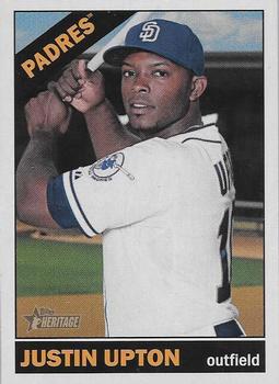 2015 Topps Heritage #702 Justin Upton Front