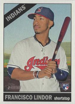 2015 Topps Heritage #717 Francisco Lindor Front