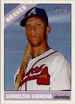 2015 Topps Heritage #32 Andrelton Simmons Front