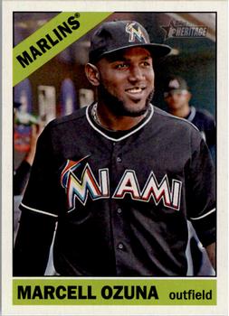 2015 Topps Heritage #105 Marcell Ozuna Front