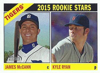 2015 Topps Heritage #107 2015 Rookie Stars (James McCann / Kyle Ryan) Front