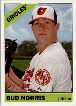 2015 Topps Heritage #167 Bud Norris Front