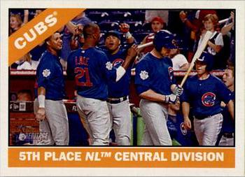 2015 Topps Heritage #204 5th Place NL Central Division Front
