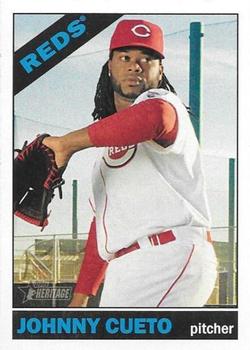 2015 Topps Heritage #250 Johnny Cueto Front