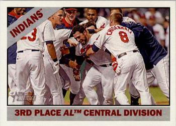 2015 Topps Heritage #303 3rd Place AL Central Division Front