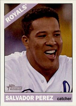 2015 Topps Heritage #308 Salvador Perez Front