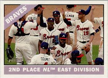 2015 Topps Heritage #326 2nd Place NL East Division Front