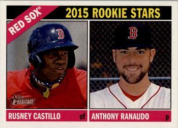 2015 Topps Heritage #356 2015 Rookie Stars (Rusney Castillo / Anthony Ranaudo) Front