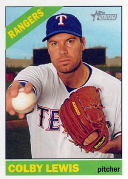 2015 Topps Heritage #286 Colby Lewis Front