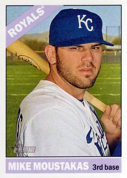2015 Topps Heritage #383 Mike Moustakas Front