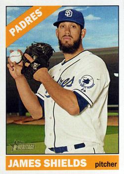 2015 Topps Heritage #555 James Shields Front