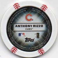 2015 Topps Chipz #NNO Anthony Rizzo Back