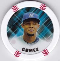 2015 Topps Chipz #NNO Carlos Gomez Front