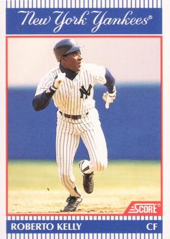 1990 Score New York Yankees #6 Roberto Kelly Front