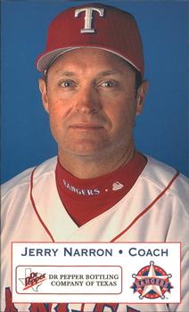 1999 Dr. Pepper Texas Rangers #NNO Jerry Narron Front